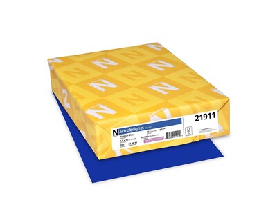 Astrobrights 65 lb. Cardstock Paper, 8.5" x 11", Blast-Off Blue, 250 Sheets/Pack (WAU21911)