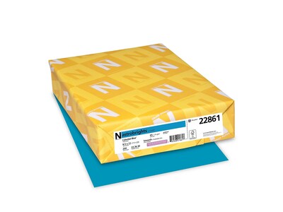 Astrobrights 65 lb. Cardstock Paper, 8.5" x 11", Celestial Blue, 250 Sheets/Pack (WAU22861)