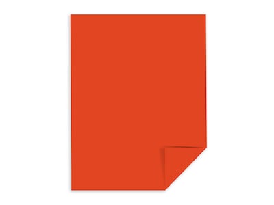 Astrobrights 65 lb. Cardstock Paper, 8.5 x 11, Orbit Orange, 250 Sheets/Pack (WAU22761)