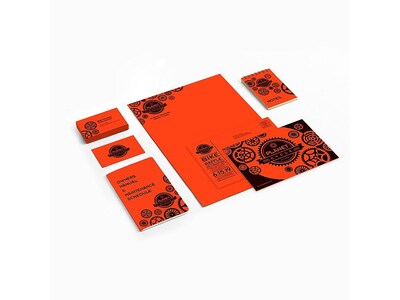 Astrobrights 65 lb. Cardstock Paper, 8.5" x 11", Orbit Orange, 250 Sheets/Pack (WAU22761)