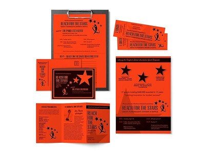 Astrobrights 65 lb. Cardstock Paper, 8.5" x 11", Orbit Orange, 250 Sheets/Pack (WAU22761)