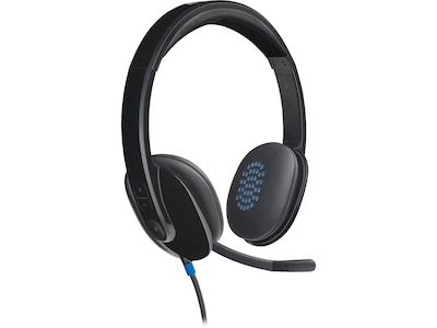 Logitech H540 Computer HD Headset, Over-the-Head, Black (981-000510)