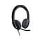 Logitech H540 Computer HD Headset, Over-the-Head, Black (981-000510)