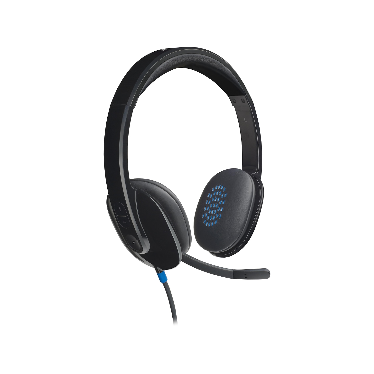 Logitech H540 Computer HD Headset, Over-the-Head, Black (981-000510)