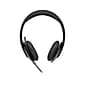 Logitech H540 Computer HD Headset, Over-the-Head, Black (981-000510)