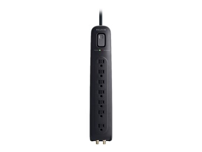 Belkin Ultimate 7-Outlet Surge Protector, 4 Cord (BV107030-04-BLK)