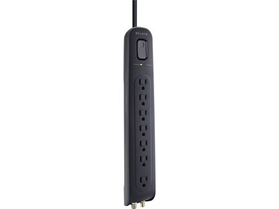 Belkin Ultimate 7-Outlet Surge Protector, 4 Cord (BV107030-04-BLK)