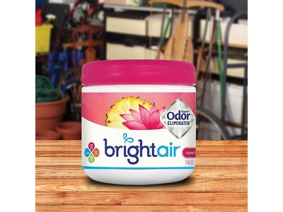Bright Air Super Odor Eliminator Solid Air Freshener, Island Nectar & Pineapple (900114)