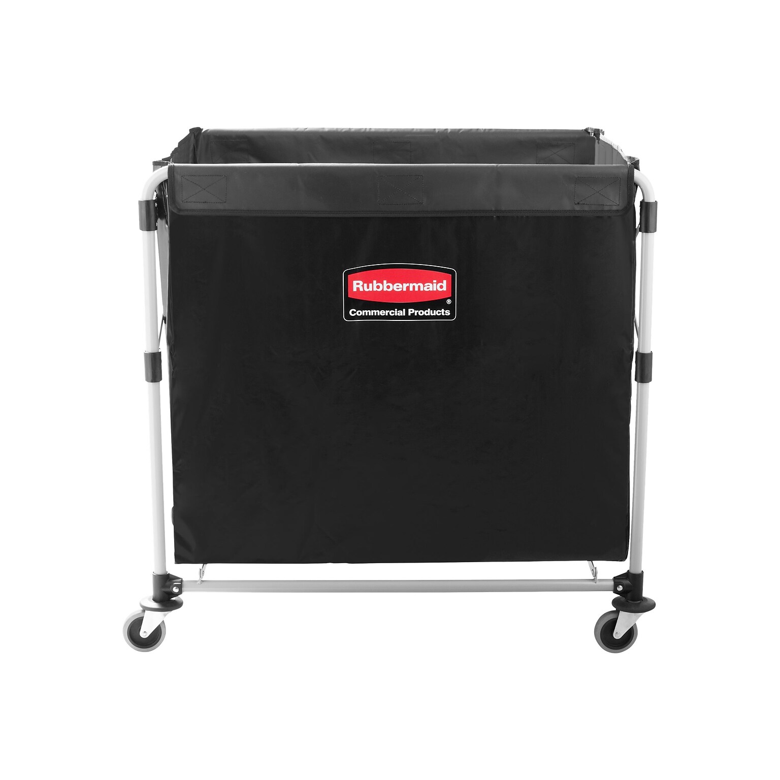 Rubbermaid Commercial Products Executive Series Waste Management Waste Cart, Black Vinyl/Metal (1881750)