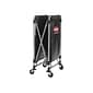 Rubbermaid Commercial Products Executive Series Waste Management Waste Cart, Black Vinyl/Metal (1881750)