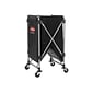 Rubbermaid Commercial Products Executive Series Waste Management Waste Cart, Black Vinyl/Metal (1881750)