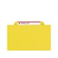 Smead Pressboard Classification Folders with SafeSHIELD Fasteners, 2" Expansion, Letter Size, 2 Dividers, Yellow, 10/Box (14034)