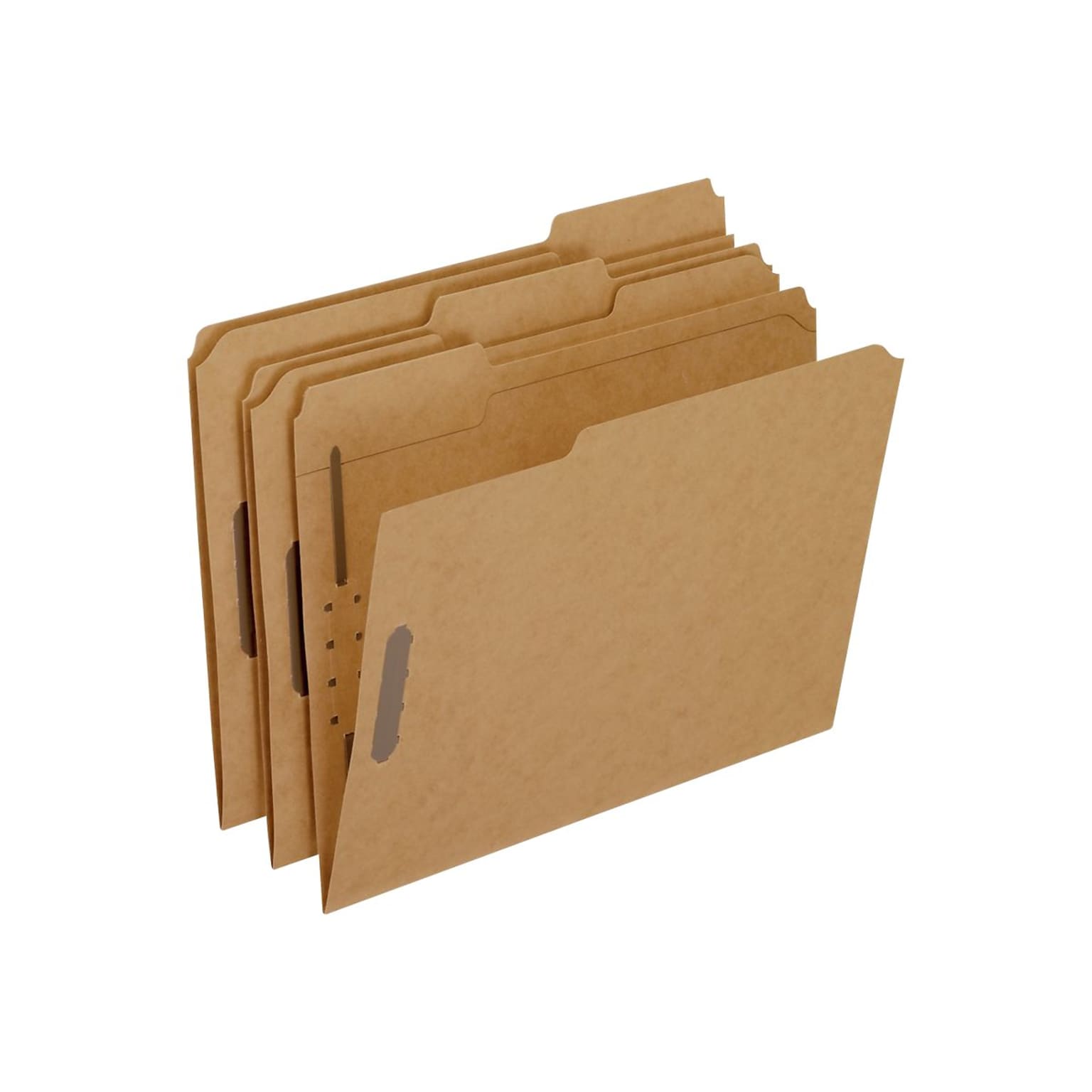 Pendaflex Kraft Fastener Folders, 2 Fasteners, 1/3 Cut Tabs, Letter,50/Box (PFXFK212)