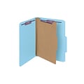 Smead Pressboard Classification Folders with SafeSHIELD Fasteners, 2 Expansion, Letter Size, 1 Divi