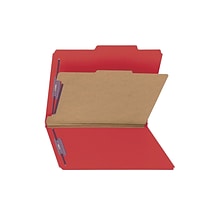 Smead Classification Folders with SafeSHIELD Fasteners, 2 Expansion, Letter Size, 1 Divider, Bright