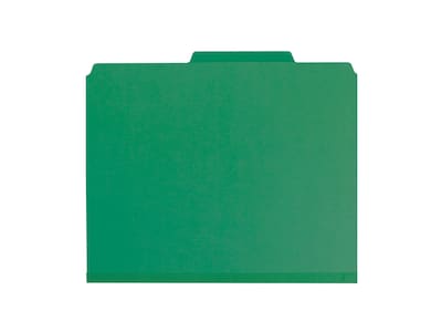 Smead Pressboard Classification Folders with SafeSHIELD Fasteners, 2 Expansion, Letter Size, 1 Divi