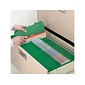 Smead Pressboard Classification Folders with SafeSHIELD Fasteners, 2" Expansion, Letter Size, 1 Divider, Green, 10/Box (13733)