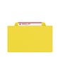 Smead Pressboard Classification Folders with SafeSHIELD Fasteners, 2" Expansion, Letter Size, 1 Divider, Yellow, 10/Box (13734)