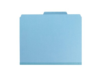 Smead Pressboard Classification Folders with SafeSHIELD Fasteners, 2 Expansion, Letter Size, 2 Divi