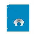 Oxford 1-Pocket Paper Handler Folders, Blue, 25/Pack (PFX 32902)