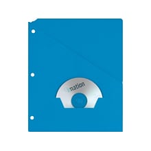 Oxford 1-Pocket Paper Handler Folders, Blue, 25/Pack (PFX 32902)