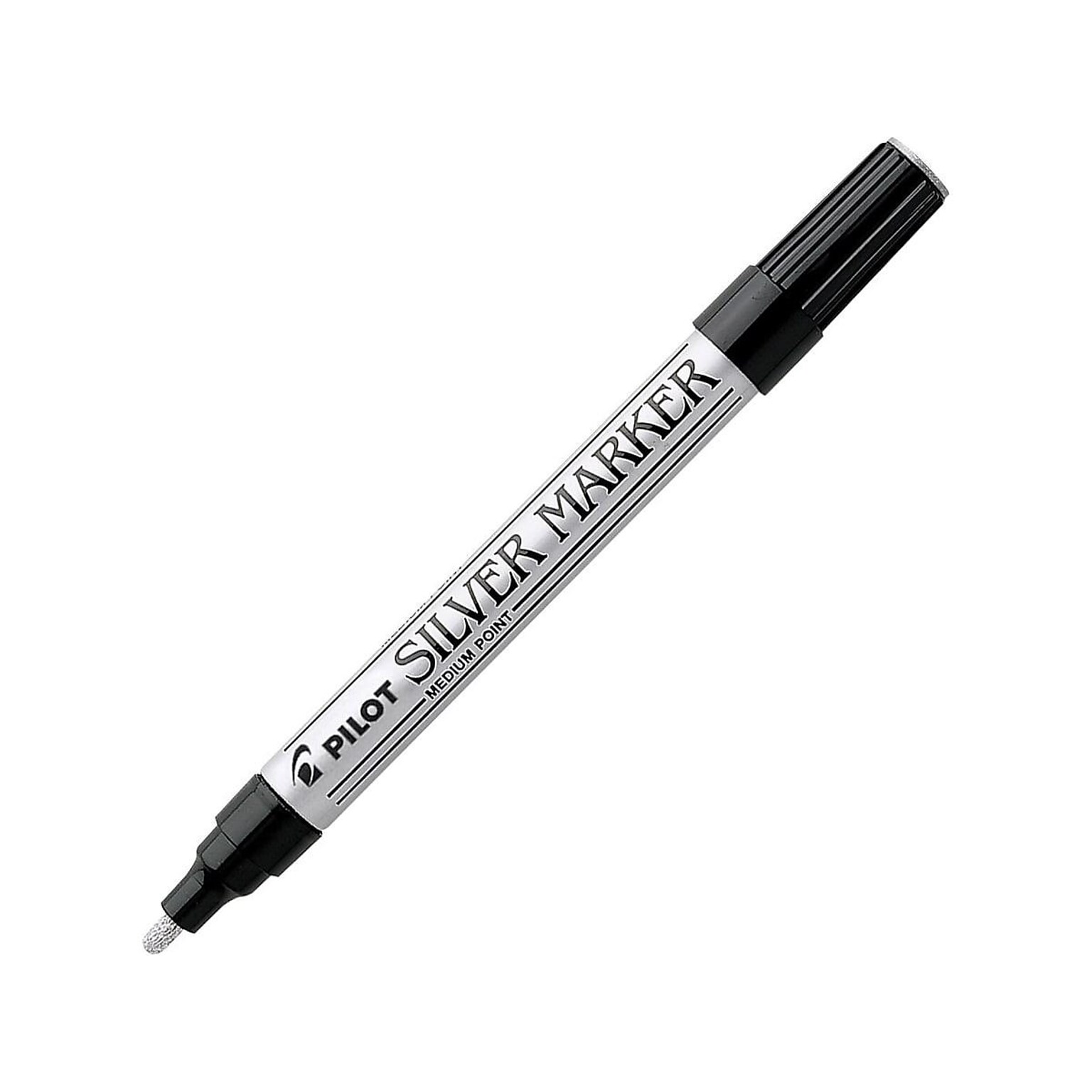 Pilot Creative Permanent Paint Marker, Medium Point, Silver Ink (41800)