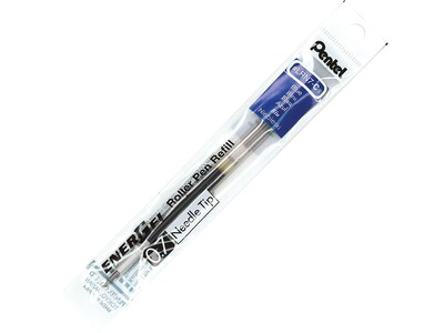 Pentel EnerGel Gel-Ink Pen Refill, Medium Needle Tip, Blue Ink, Each (LRN7-C)