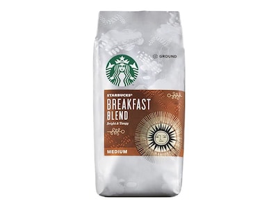 Starbucks Breakfast Blend Ground Coffee, Medium Roast, 16 oz. (11018185)