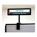 Advantus People Pointer Cubicle Plastic Sign, Black (75334)