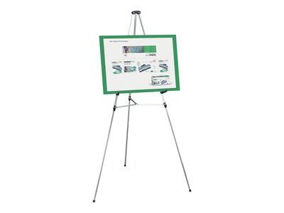 Quartet Aluminum Lightweight Telescoping Display Easel, 66, Supports 25  lbs., Silver, Display Easels