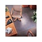 Deflect-O SuperMat Carpet Chair Mat, 46" x 60'', Medium-Pile, Clear (CM14443F)