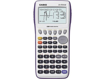 Casio FX-9750GII 10-Digit Graphing Calculator, White