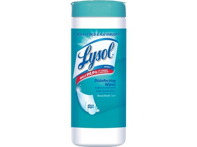 Lysol Disinfecting Wipes, Ocean Fresh, 35 Wipes/Pack (1920081146)