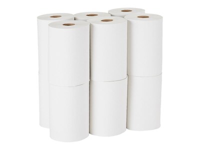 Pacific Blue Basic Recycled Hardwound Paper Towels, 1-ply, 350 ft./Roll, 12 Rolls/Carton (28706)