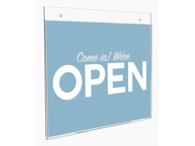Deflecto® Classic Image® Wall Mount Sign Holder, 11 x 8.5, Clear Plastic (68301)