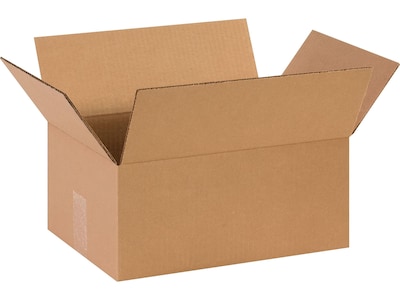 14 x 10 x 6 Standard Shipping Boxes, 32 ECT, Kraft, 25/Bundle (141006)