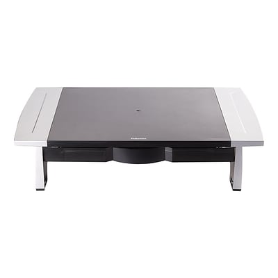 Fellowes Office Suites Monitor Riser, Up to 42, Black/Silver (8031101)