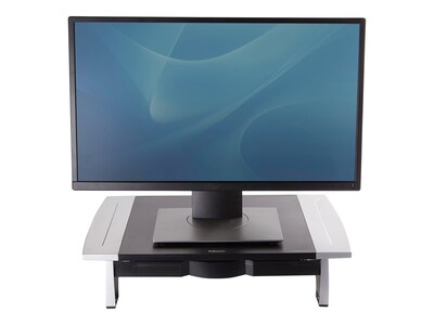 Fellowes Office Suites Monitor Riser, Up to 42", Black/Silver (8031101)