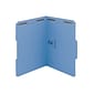 Smead Fastener File Folders, 2 Fasteners, Reinforced 1/3-Cut Tab, Letter Size, Blue, 50/Box (12040)