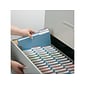 Smead Fastener File Folders, 2 Fasteners, Reinforced 1/3-Cut Tab, Letter Size, Blue, 50/Box (12040)