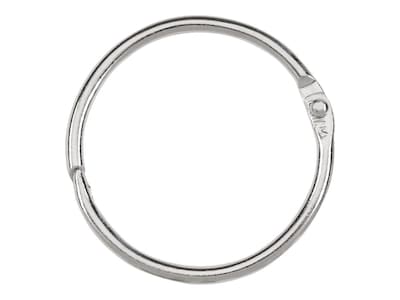 Acco ACC72204 Metal Book Ring, 1-1/2, Silver