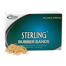 Alliance Sterling Multi-Purpose Rubber Bands, #10, 1-1/4L x 1/16W, 1 lb. Box, 5000/Box (24105)