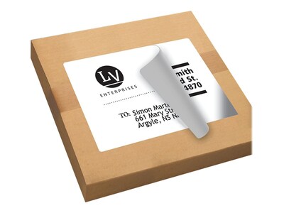Avery TrueBlock Laser Shipping Labels, 8-1/2" x 11", White, 1 Label/Sheet, 25 Sheets/Pack (5265)