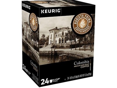 Barista Prima Colombian Coffee Keurig® K-Cup® Pods, Medium Dark Roast, 24/Box (6613)