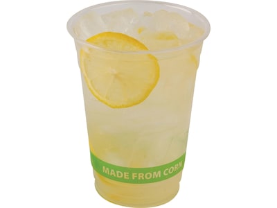 Eco-Products GreenStripe Cold Cups, 12 Oz., Transparent/Green, 50/Pack (EP-CC12-GS)