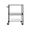 Alera 3-Shelf Wire Mobile Utility Cart with Lockable Wheels, Black (ALESW543018BA)