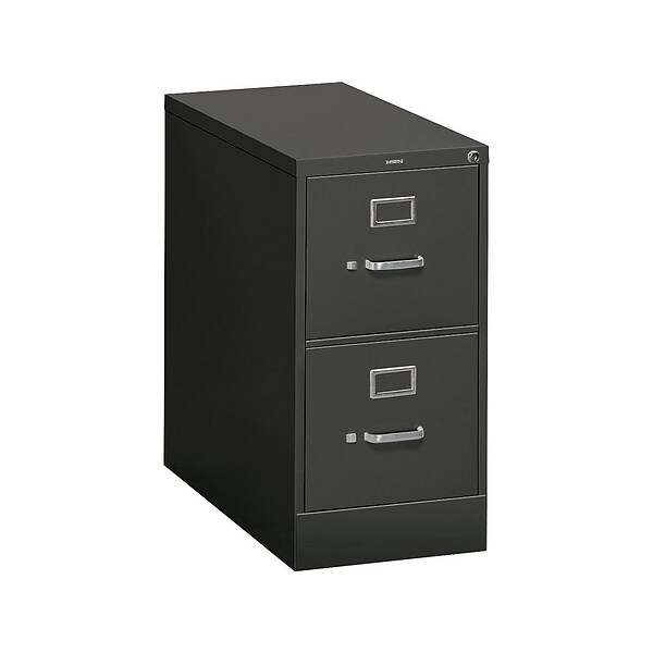 Staples 2-Drawer Vertical File Cabinet, Locking, Letter, Black, 25D (25157d)