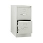 HON 310 Series 2-Drawer Vertical File Cabinet, Locking, Letter, Gray, 26.5"D (H312.P.Q)