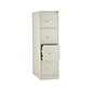 HON 310 Series 4-Drawer Vertical File Cabinet, Locking, Putty/Beige, Letter, 26.5"D (HON314PL)