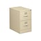 HON 310 Series 2-Drawer Vertical File Cabinet, Legal Size, Lockable, 29H x 18.25W x 26.5D, Putty